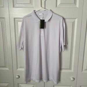 Brand New! Mens White Pinspark Polo Shirt